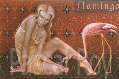 Flamingo, 100cms x 150cms, 1998